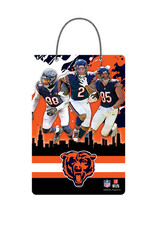 Open Road Brands Chicago Bears Skyline Hanging X-Metal Sign