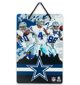 Open Road Brands Dallas Cowboys Skyline Hanging X-Metal Sign
