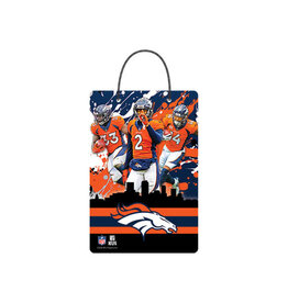 Open Road Brands Denver Broncos Skyline Hanging X-Metal Sign