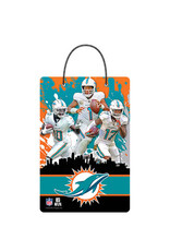 Open Road Brands Miami Dolphins Skyline Hanging X-Metal Sign
