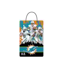 Open Road Brands Miami Dolphins Skyline Hanging X-Metal Sign