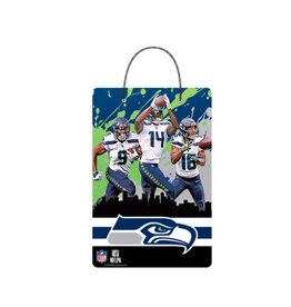 Open Road Brands Seattle Seahawks Skyline Hanging X-Metal Sign