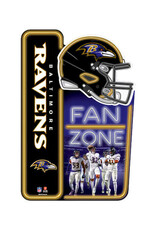 Open Road Brands Baltimore Ravens Fan Zone X-Metal Sign