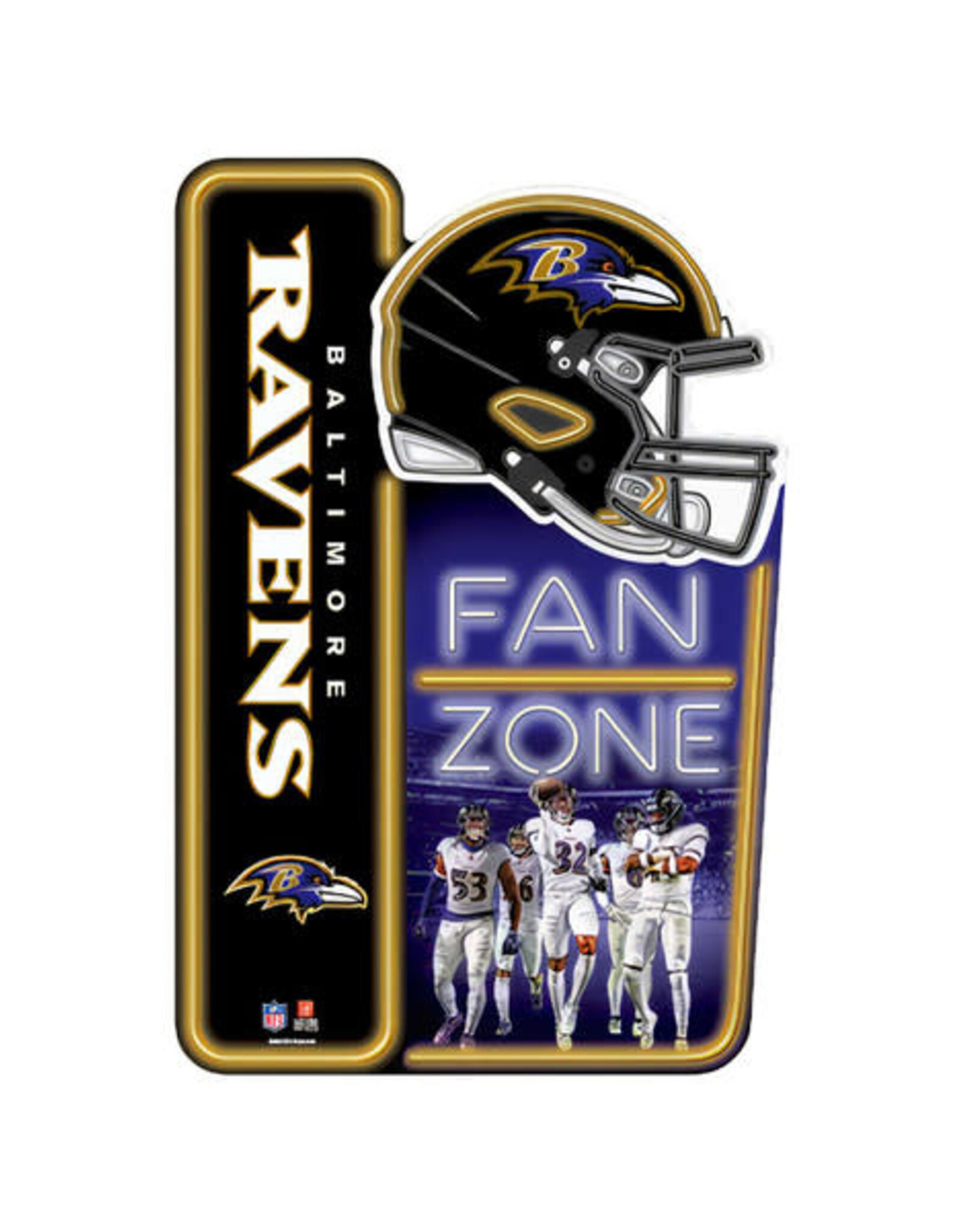 Open Road Brands Baltimore Ravens Fan Zone X-Metal Sign