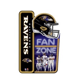 Open Road Brands Baltimore Ravens Fan Zone X-Metal Sign