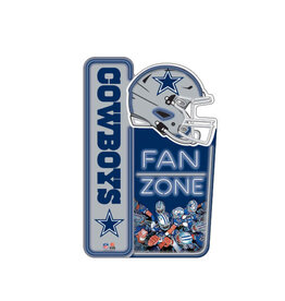 Open Road Brands Dallas Cowboys Fan Zone X-Metal Sign