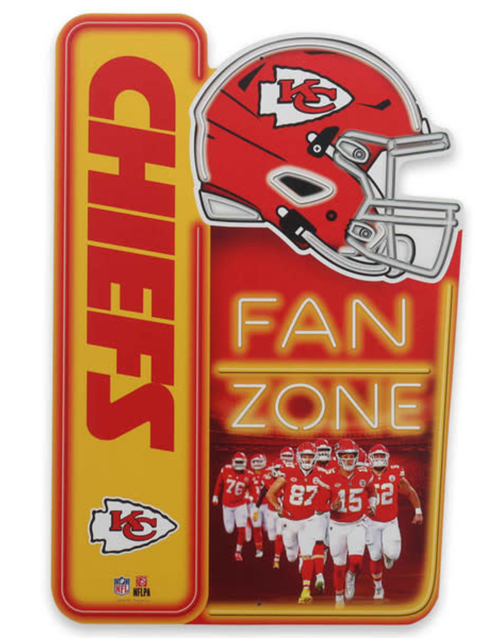 Open Road Brands Kansas City Chiefs Fan Zone X-Metal Sign