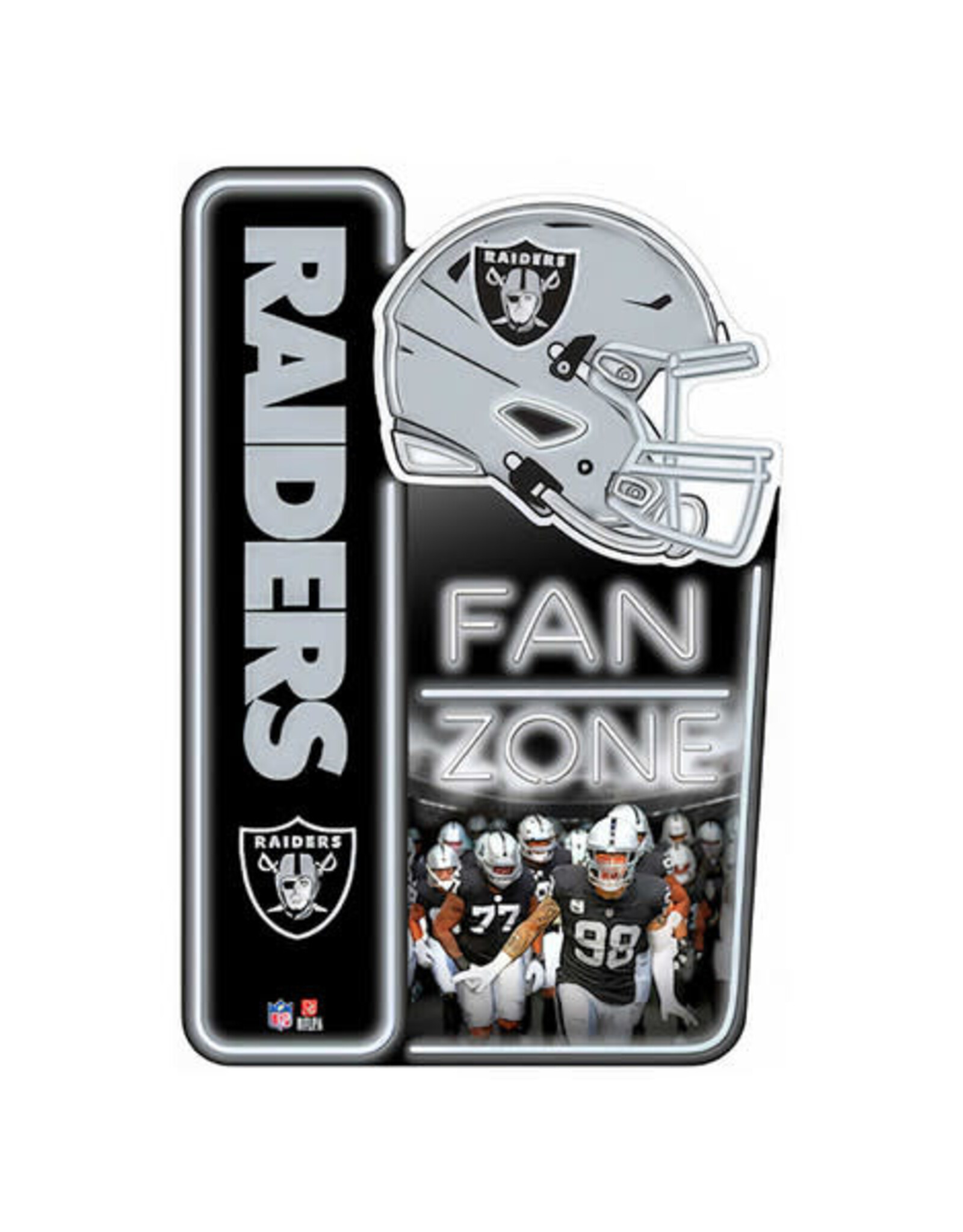 Open Road Brands Las Vegas Raiders Fan Zone X-Metal Sign
