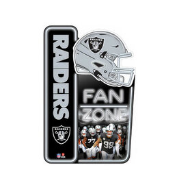 Open Road Brands Las Vegas Raiders Fan Zone X-Metal Sign
