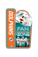 Open Road Brands Miami Dolphins Fan Zone X-Metal Sign