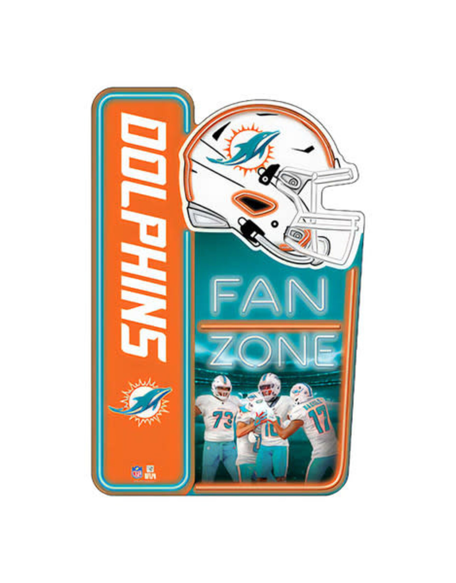Open Road Brands Miami Dolphins Fan Zone X-Metal Sign