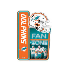Open Road Brands Miami Dolphins Fan Zone X-Metal Sign