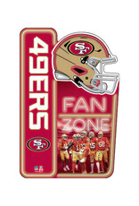 Open Road Brands San Francisco 49ers Fan Zone X-Metal Sign