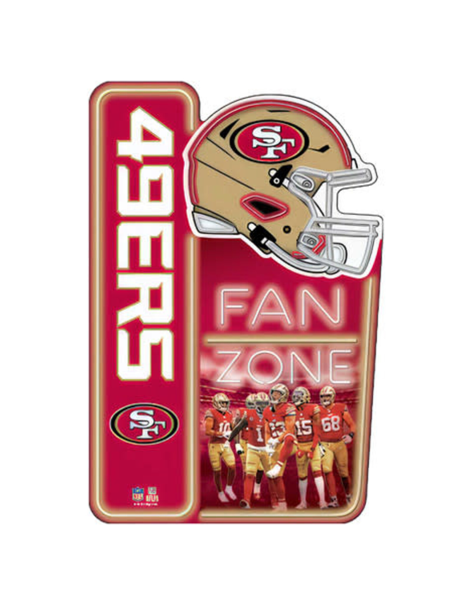 Open Road Brands San Francisco 49ers Fan Zone X-Metal Sign