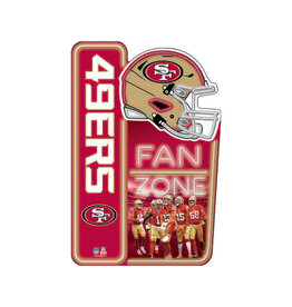 Open Road Brands San Francisco 49ers Fan Zone X-Metal Sign