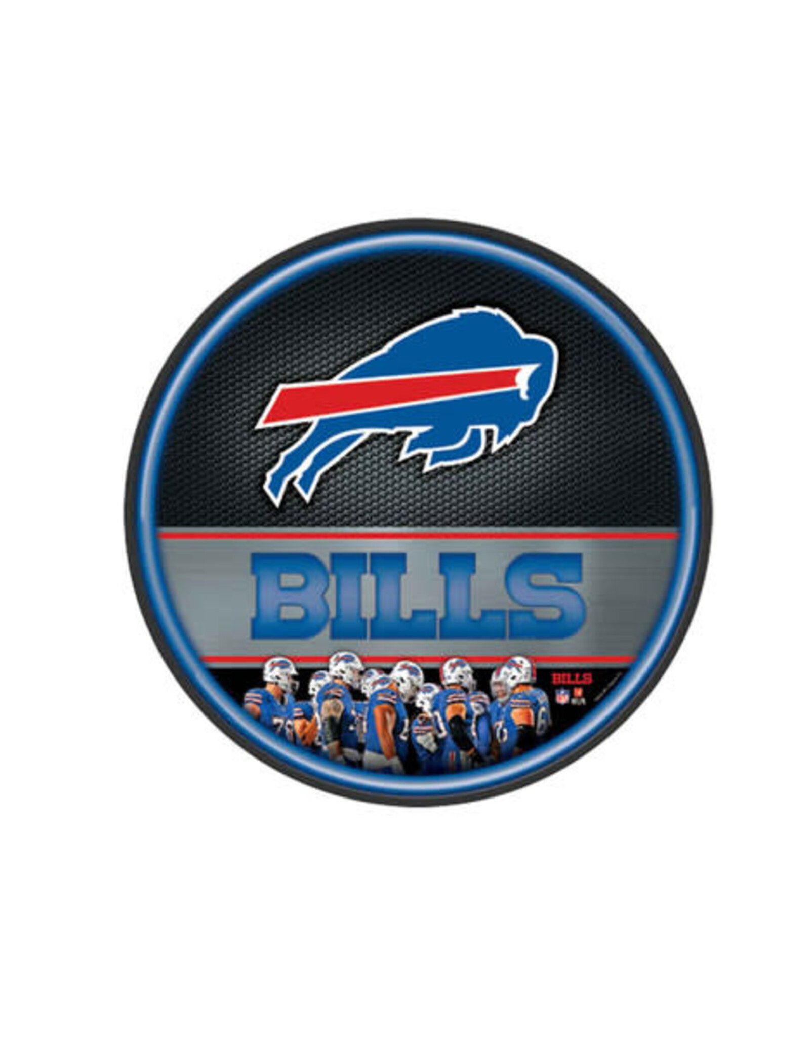 Open Road Brands Buffalo Bills 16" Round LED Wall Art