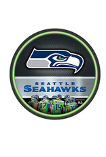 Open Road Brands Seattle Seahawks 16" Round LED Wall Art