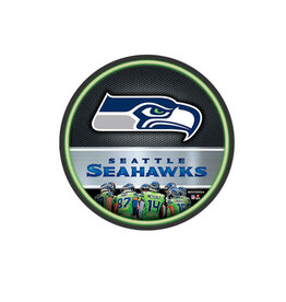 Open Road Brands Seattle Seahawks 16" Round LED Wall Art