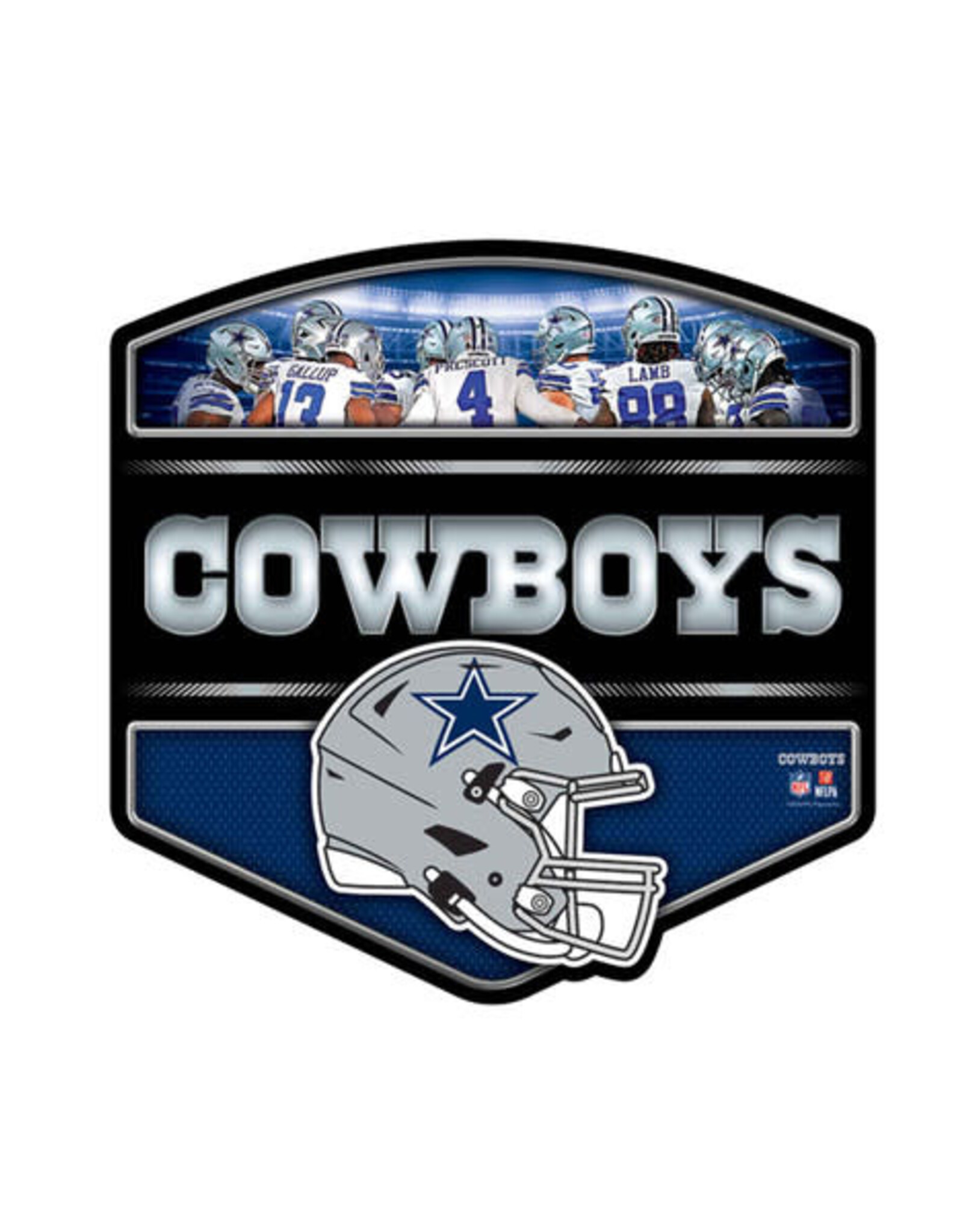 Open Road Brands Dallas Cowboys Knockout Metal Sign