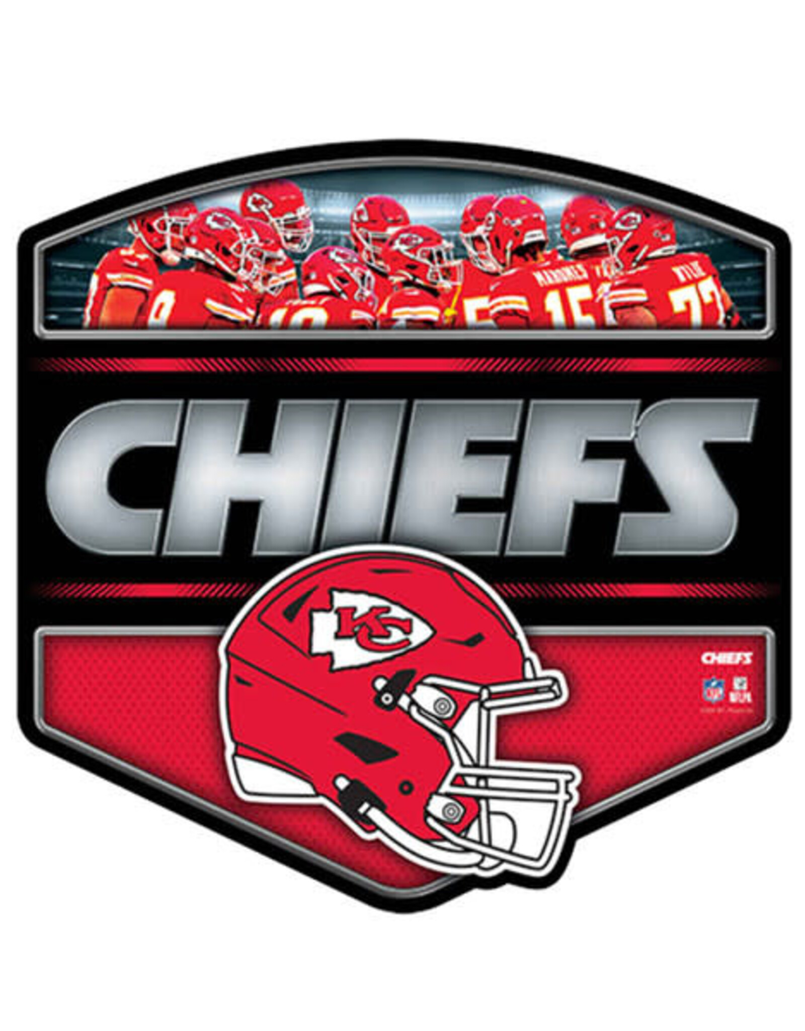 Open Road Brands Kansas City Chiefs Knockout Metal Sign