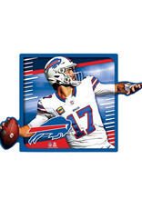 Open Road Brands Buffalo Bills Josh Allen Player In Motion Wood Sign