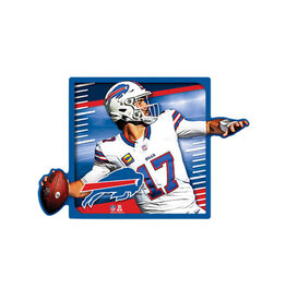 Open Road Brands Buffalo Bills Josh Allen Player In Motion Wood Sign