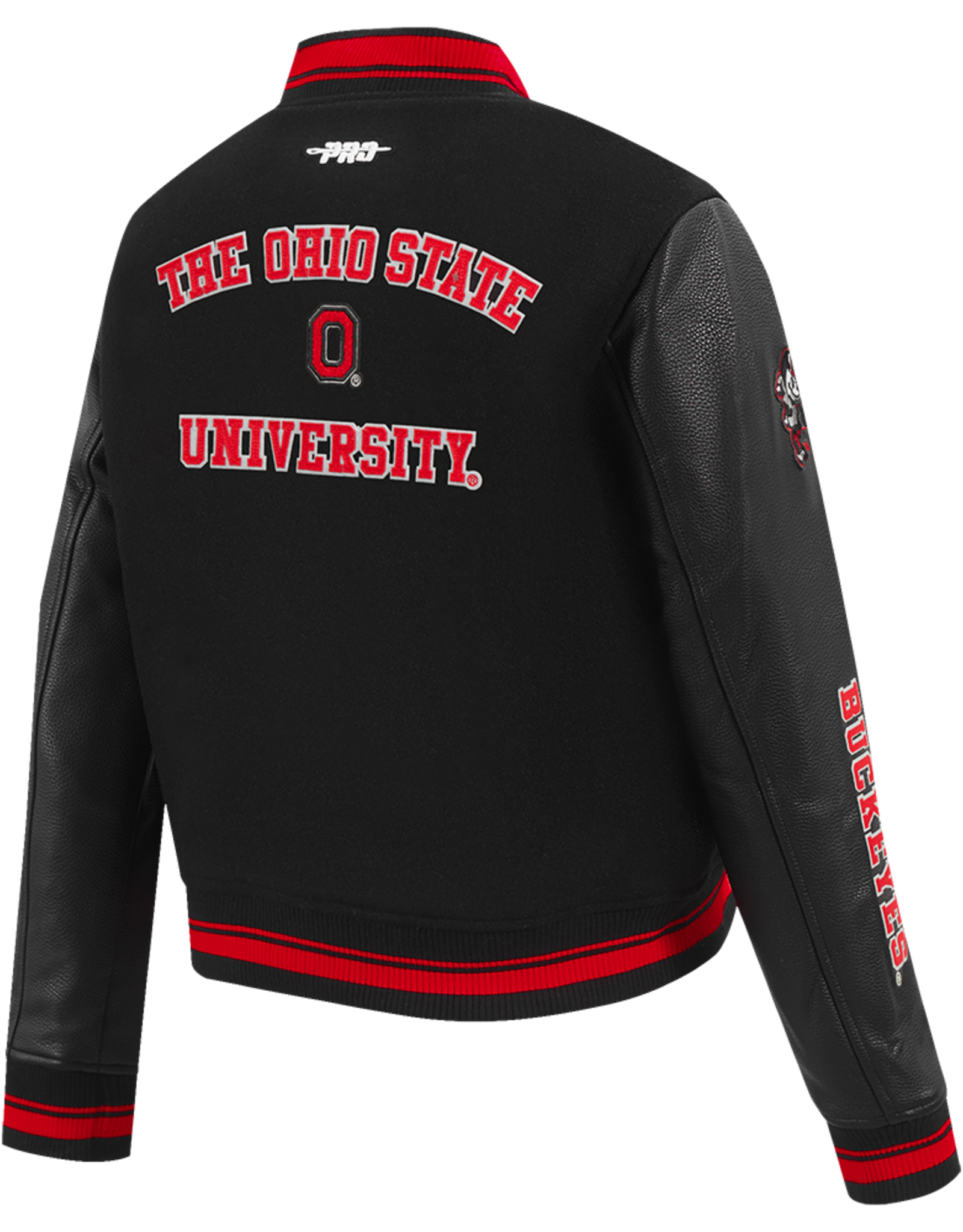 Pro Standard Ohio State Buckeyes Women's Classic Wool Rib Varsity Jacket