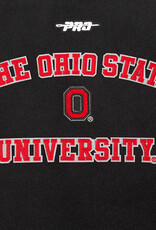 Pro Standard Ohio State Buckeyes Women's Classic Wool Rib Varsity Jacket