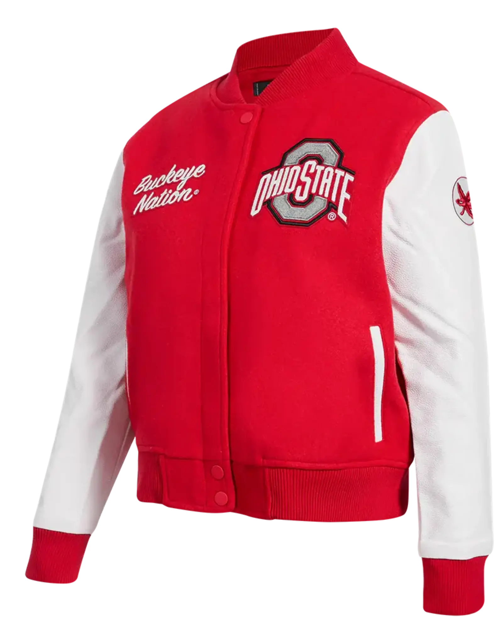 Pro Standard Ohio State Buckeyes Women's Classic Wool Varsity Jacket