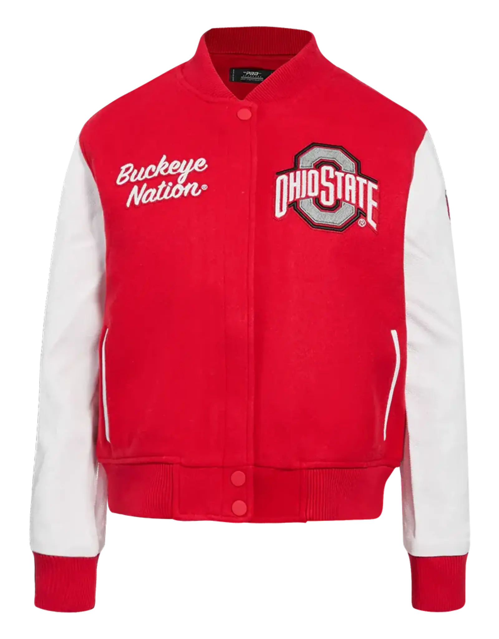 Pro Standard Ohio State Buckeyes Women's Classic Wool Varsity Jacket