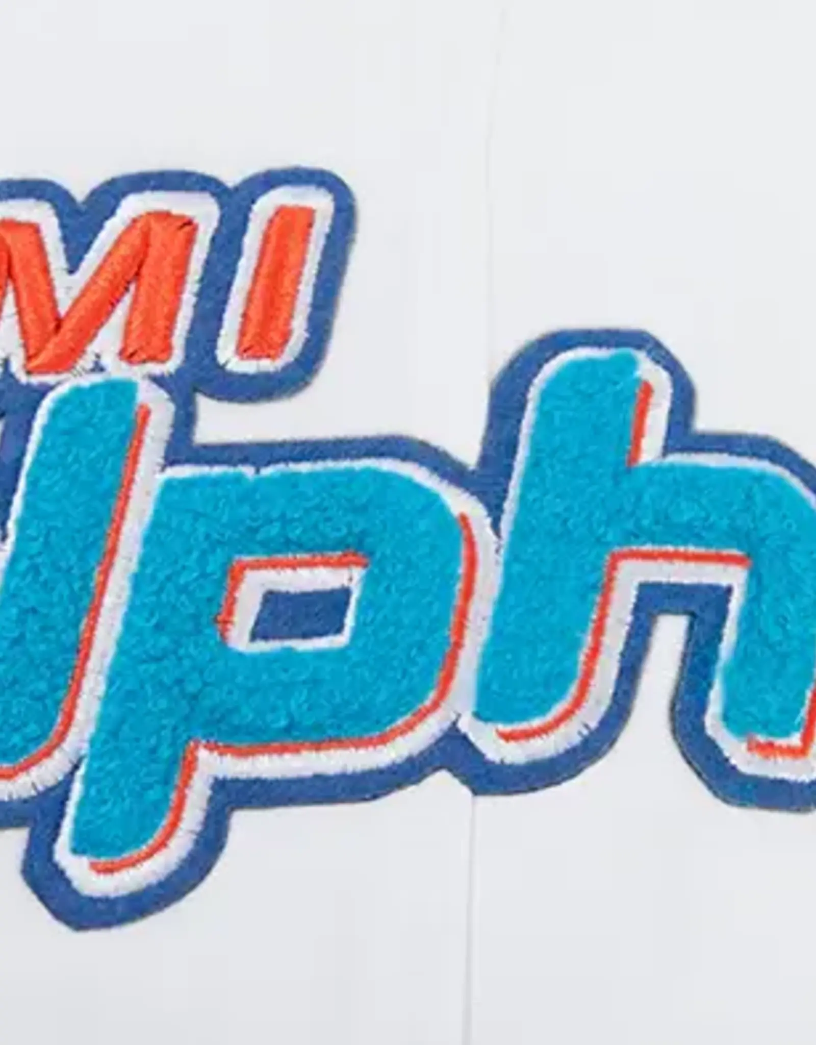 Pro Standard Miami Dolphins Men's Classic Chenille Front Zip Hoodie