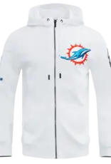 Pro Standard Miami Dolphins Men's Classic Chenille Front Zip Hoodie