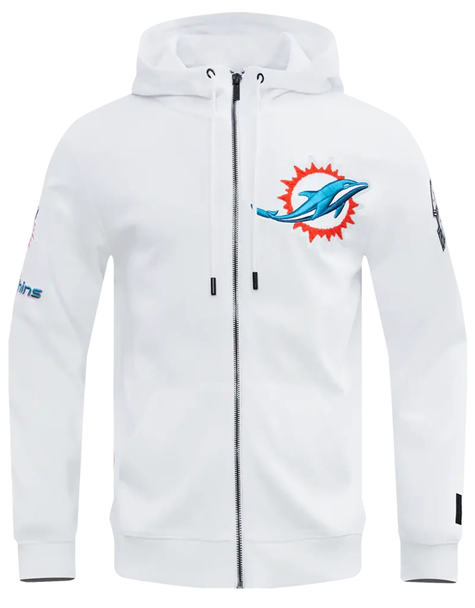 Pro Standard Miami Dolphins Men's Classic Chenille Front Zip Hoodie