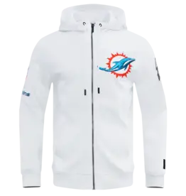 Pro Standard Miami Dolphins Men's Classic Chenille Front Zip Hoodie