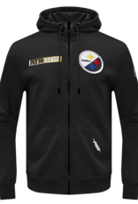 Pro Standard Pittsburgh Steelers Men's Split Logo Front Zip Hoodie