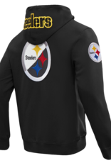 Pro Standard Pittsburgh Steelers Men's Split Logo Front Zip Hoodie