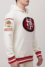 Pro Standard San Francisco 49ers Men's Retro Classic Fleece Pullover Hoodie - Eggshell