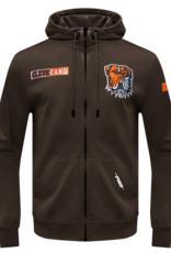 Pro Standard Cleveland Browns Men's Split Logo Front Zip Hoodie