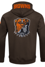 Pro Standard Cleveland Browns Men's Split Logo Front Zip Hoodie