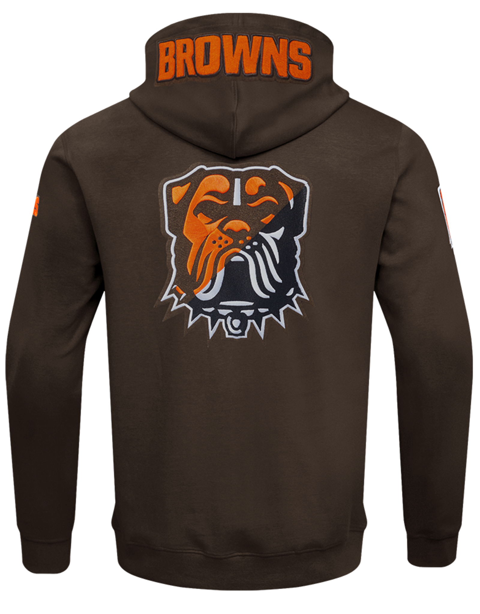 Pro Standard Cleveland Browns Men's Split Logo Front Zip Hoodie