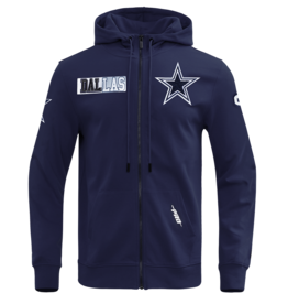 Pro Standard Dallas Cowboys Men's Split Logo Front Zip Hoodie
