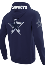 Pro Standard Dallas Cowboys Men's Split Logo Front Zip Hoodie