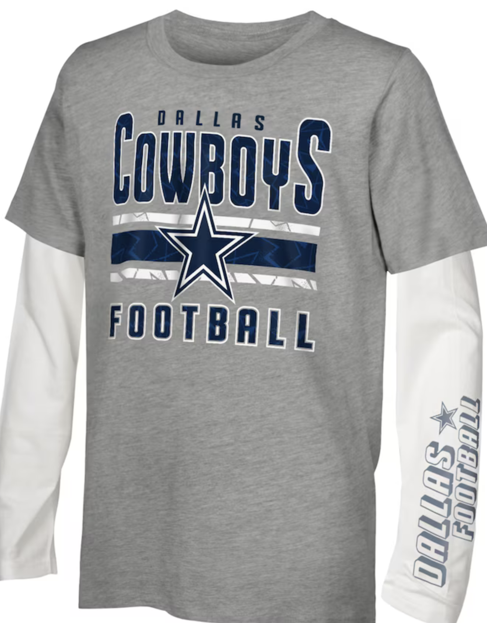 OUTERSTUFF Dallas Cowboys Boys Into The Mix 3 in 1 Combo Tee