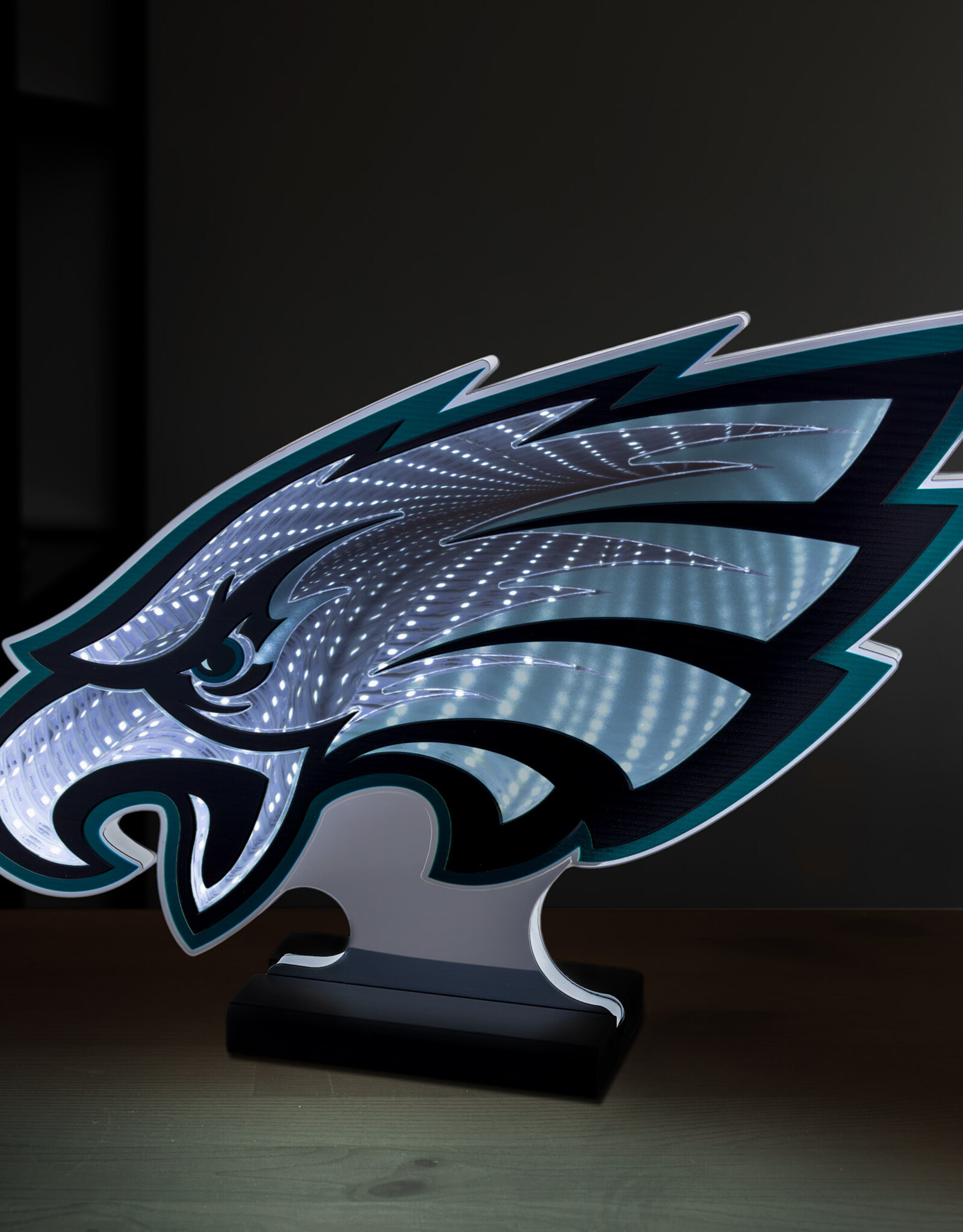 SPORTICULTURE Philadelphia Eagles LED Infinity Logo Light