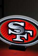 SPORTICULTURE San Francisco 49ers LED Infinity Logo Light