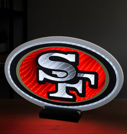 SPORTICULTURE San Francisco 49ers LED Infinity Logo Light