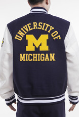 Pro Standard Michigan Wolverines Men's Classic Rib Wool Varsity Jacket