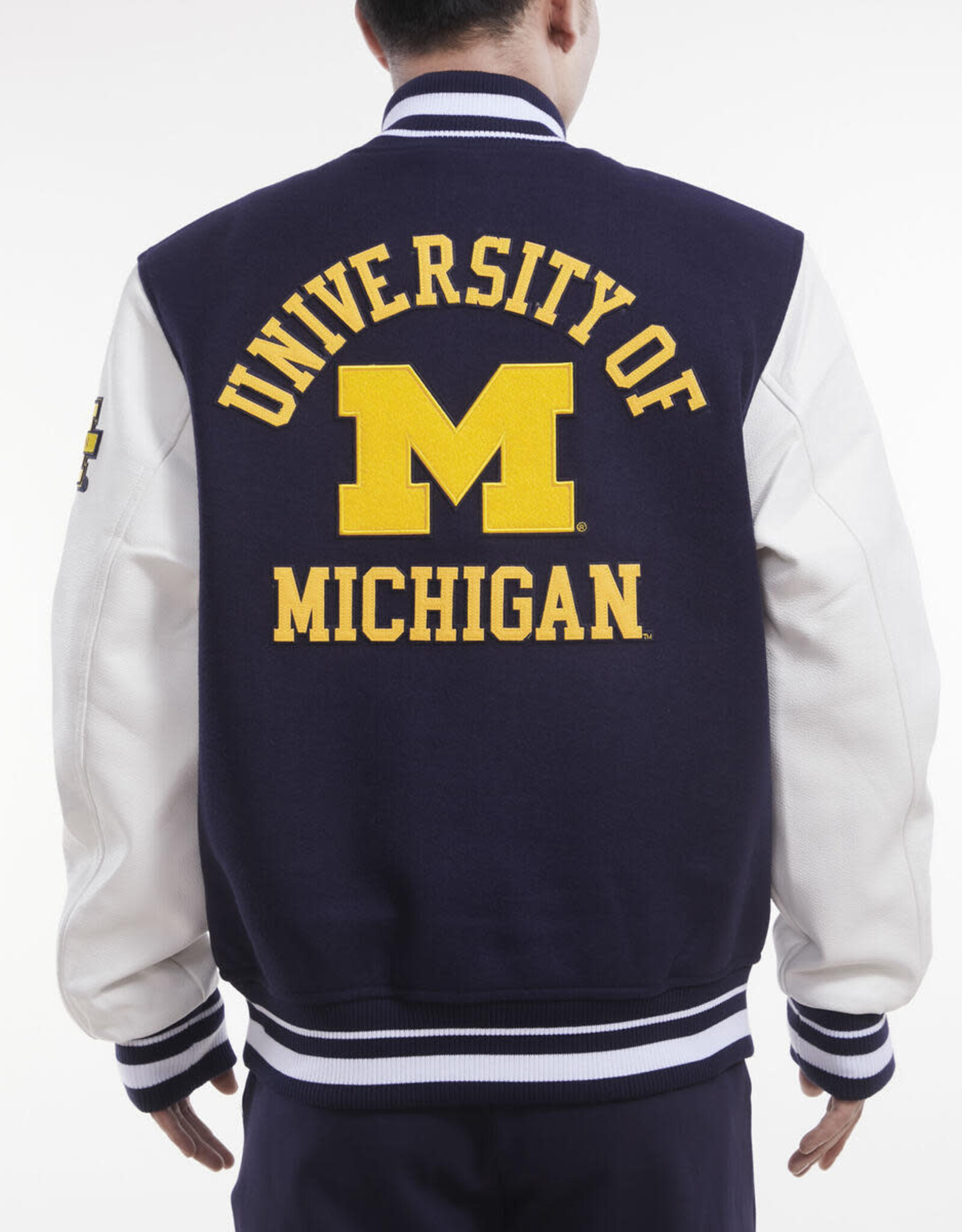 Pro Standard Michigan Wolverines Men's Classic Rib Wool Varsity Jacket