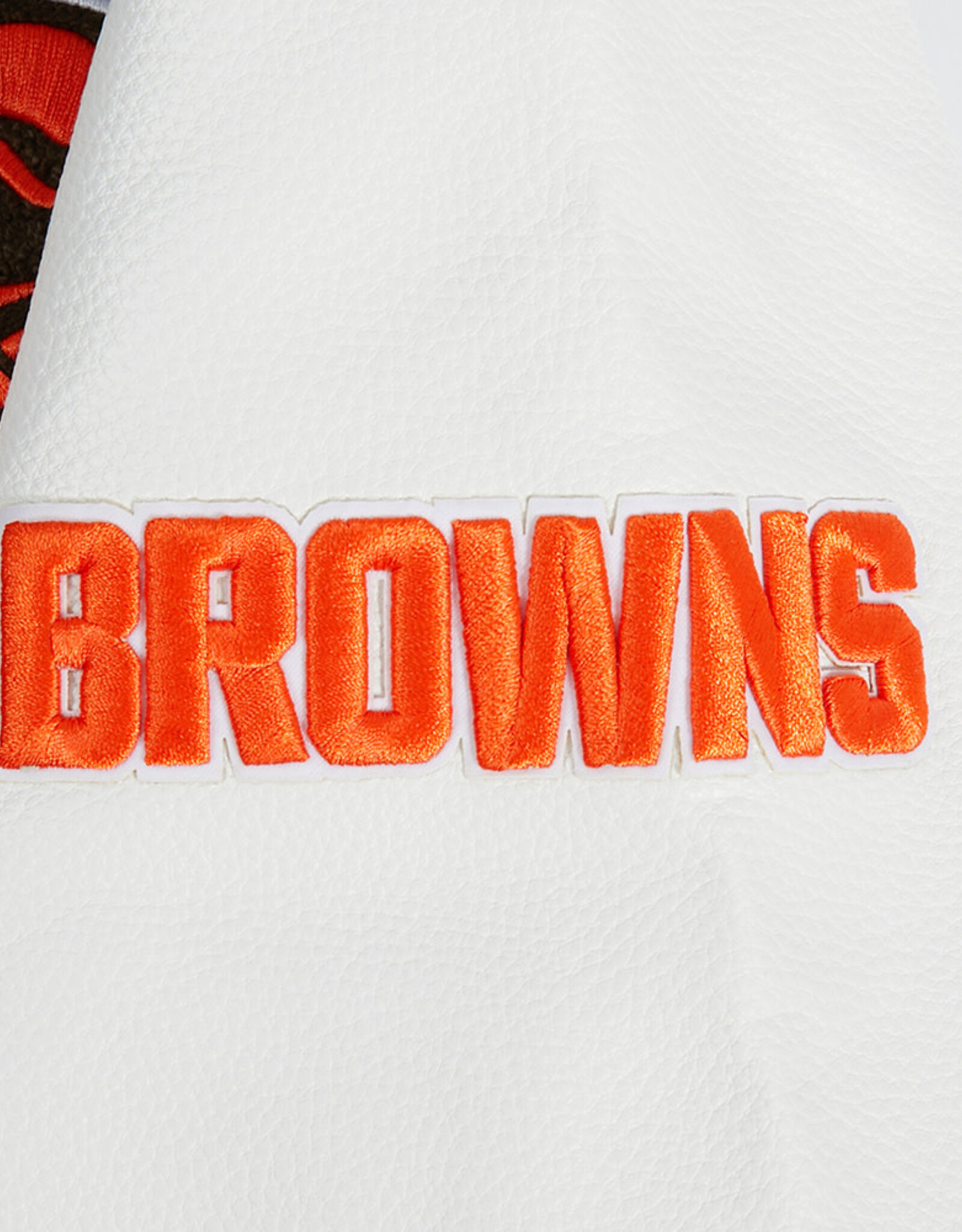 Pro Standard Cleveland Browns Men's Split Logo Wool Varsity Jacket