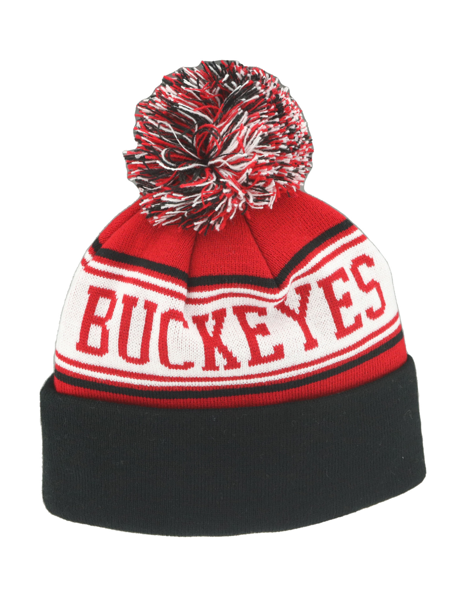 Zephyr Ohio State Buckeyes Striped Cuffed Knit Hat